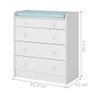 Cômoda Trocador Branco (2523.5) - 2