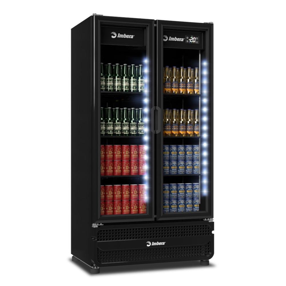 Cervejeiro Expositor 2 Portas de Vidro 810 Litros Full Black Ccv480 220v - Imbera - 3