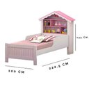 Ver imagem 4 de Cama de Solteiro Princesa Branco/rosa Basoto