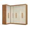 Guarda-roupa Modulação de Canto com Puxadores Mdf Paris - 2