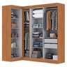 Guarda-roupa Modulação de Canto com Puxadores Mdf Paris - 5