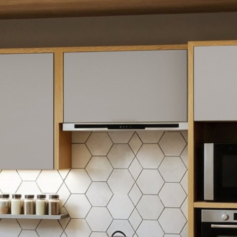 Armário Aéreo 80cm 1 Portas Basculante Áurea Cinamomo/Fendi