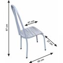Ver imagem 4 de Conjunto de Cozinha Mesa Tampo em Granito Redonda Madri 4 Cadeiras 