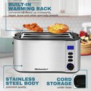 Ver imagem 5 de Elite Gourmet Torradeira 4 Fatias com Timer e Função Descongelar (inox)