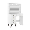 Ver imagem 2 de Pendeadeira 93,5cm 5 Gavetas com Luzes Led e 1 Tomada Msm 437 Movelbento