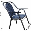 Ver imagem 3 de Conjunto de Varanda 4 Cadeiras e Mesa de Centro Veneza Luxo