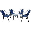 Ver imagem 2 de Conjunto de Varanda 4 Cadeiras e Mesa de Centro Veneza Luxo