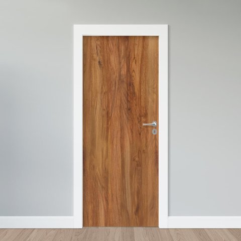 Adesivo de Porta - Revestimento Carvalho Vermelho