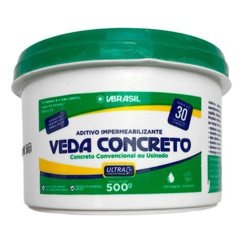 Aditivo para Concreto 500g Impermeabilizante com Tecnologia de Ponta e Alta Performance para Estrutu