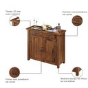 Ver imagem 3 de Balcão 2 Portas 1 Gaveta 100cm W01 Tampo com Cerâmica Madeira Maciça Imbuia Clique Chique Rústico