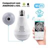 Lâmpada Inteligente Câmera Ip Wifi Panorâmica - 10