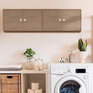 Conjunto 2 Armários Suspensos Lavanderia 2 Portas Montana Sea Shop Jm