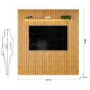 Ver imagem 3 de Painel para TV Trento 223 Ripado Cedro com LED-DJ Móveis