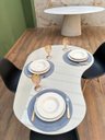 Ver imagem 5 de Mesa de Jantar Cone Orgânica Lui 140x90cm Offwhite