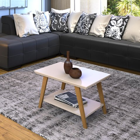 Mesa de Centro Mônaco Off White