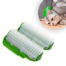 Coçadinha para Gatos Escova Tira Pelos Massageadora Canto de Parede:verde - 1