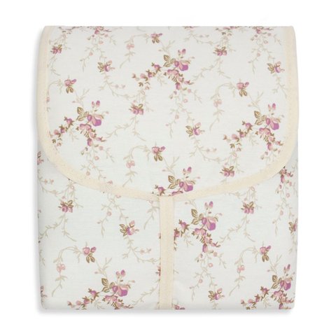 Trocador Portátil C/ Bolsos Internos - Floral Ferrugem