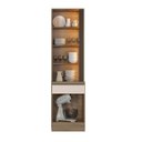Ver imagem 5 de Cristaleira com LED 2 Portas 1 Gaveta 58cm Etna Poliman Móveis