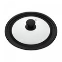 Ver imagem 1 de Tampa Universal para Panela com 22 a 26cm Preta Vidro - Lyor