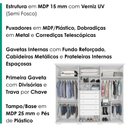 Ver imagem 4 de Guarda Roupa Casal 6 Portas com Espelho Rest 273 cm Branco Absoluto Zanz