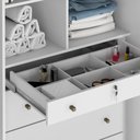 Ver imagem 5 de Guarda Roupa Casal 6 Portas com Espelho Rest 273 cm Branco Absoluto Zanz