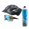 Capacete para Ciclismo Garrafa Térmica e Óculos Esporte Kit - 1