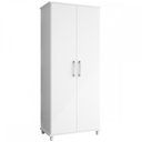 Ver imagem 2 de Armário Multiuso Slim 2 Portas 4 Prateleiras Branco - Percasa
