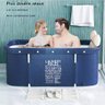 Banheira Ofurô Dobrável Portátil Retangular PVC Com Encosto Inflável Laundry Rules VG+ - 2