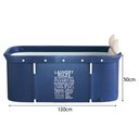 Ver imagem 5 de Banheira Ofurô Dobrável Portátil Retangular PVC Com Encosto Inflável Laundry Rules VG+