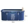 Banheira Ofurô Dobrável Portátil Retangular PVC Com Encosto Inflável Laundry Rules VG+ - 5