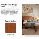 Ver imagem 6 de Cama Casal 145 Cm Madeira Macica Taeda 1149c Castanho Festra