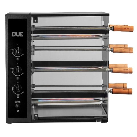 Churrasqueira a Gás Rotativa 8 Espetos Arke Due Gás Glp Bivolt