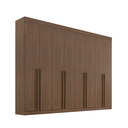 Ver imagem 1 de Guarda Roupa Casal Dyamond 8 Portas Mdf Castanho