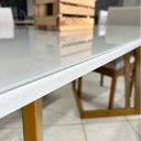 Ver imagem 6 de Mesa de Jantar 6 Lugares Tampo de Vidro Califórnia Natural