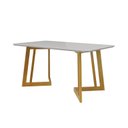 Ver imagem 2 de Mesa de Jantar 6 Lugares Tampo de Vidro Califórnia Natural