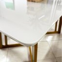 Ver imagem 7 de Mesa de Jantar 6 Lugares Tampo de Vidro Califórnia Natural