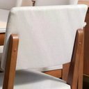 Ver imagem 5 de Conjunto de Jantar Mesa com Vidro Avena 6 Cadeiras Ella - Canella C/ Off White