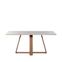 Ver imagem 3 de Conjunto de Jantar Mesa com Vidro Avena 6 Cadeiras Ella - Canella C/ Off White