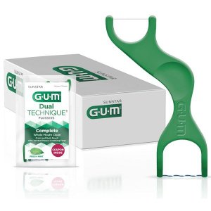 Bandeja Fio Dental com Haste Flossers Dual Tech 48 Saches Menta