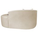 Ver imagem 4 de Recamier Curvo Orgânico 150cm 2 Lugares Lado Direito para Sala de Estar Bouclé Londres