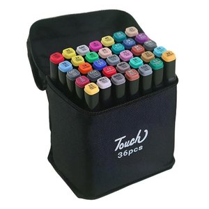 Caneta Hidrográfica Touch Jet com Ponta Dupla 36 Cores - Touch