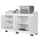 Ver imagem 4 de Aparador Buffet Real 4 Portas Branco Primus Móveis