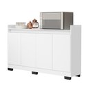 Ver imagem 1 de Aparador Buffet Real 4 Portas Branco Primus Móveis