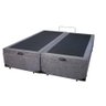 Cama Box Baú Queen Bipartido Suede Cinza 158x198 - 2