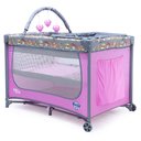 Ver imagem 1 de Berço de Bebê Cercadinho Portátil Infantil Patrulha Canina Rosa Mosquiteiro Trocador Mobile Brinqued