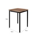 Ver imagem 3 de Conjunto Sala de Jantar Mesa Quadrada 90cm Tampo BP com 4 Cadeiras Adriana Preto/Mosaico Silver