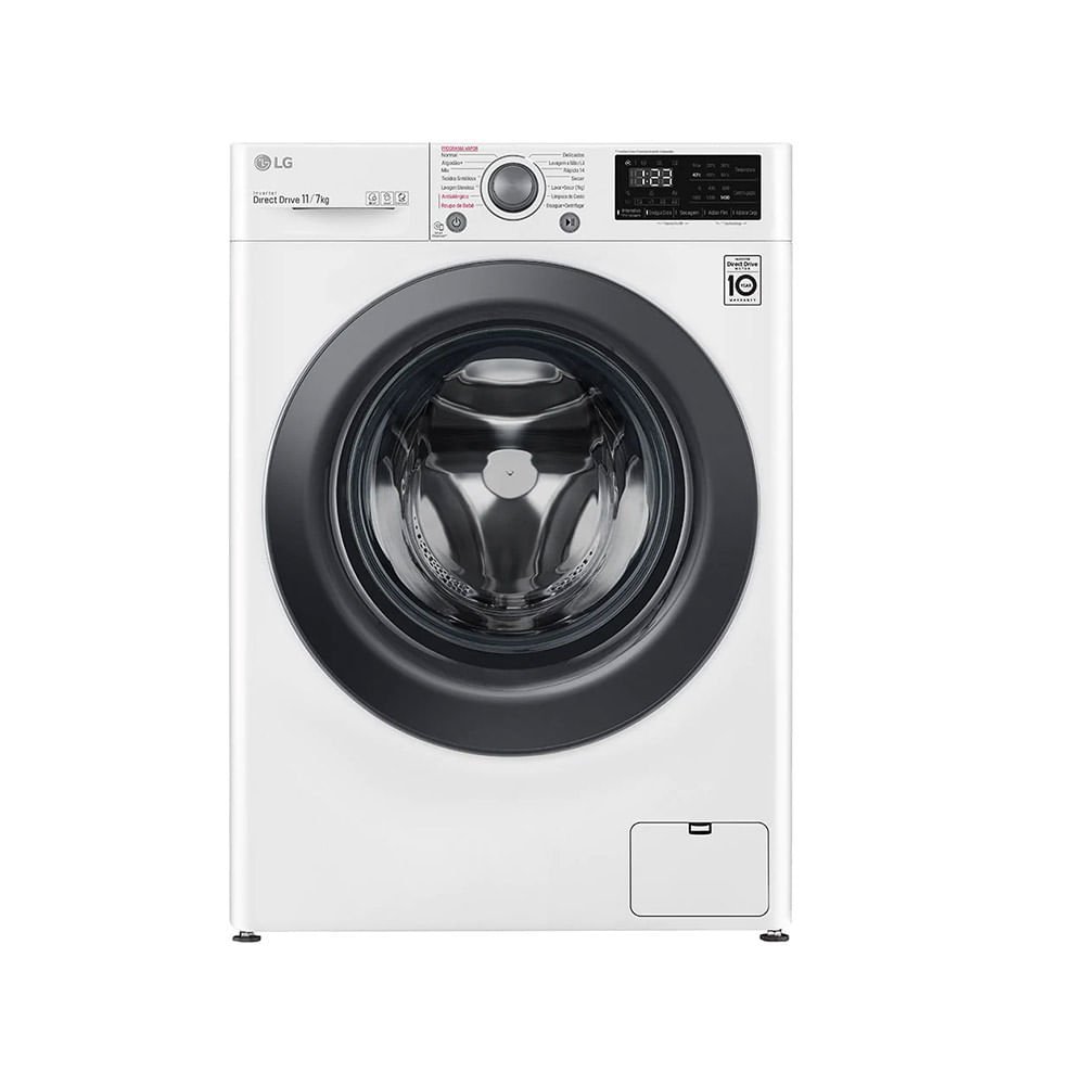 Lava e Seca Smart Lg 11kg com Inteligência Artificial Aidd Branca Vc5 – 220 Volts