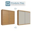 Ver imagem 5 de Guarda-roupa Casal 2 Portas 4 Gavetas Rp5240 Flex Naturalle/cristalo - Decibal