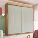 Ver imagem 1 de Guarda-roupa Casal 2 Portas 4 Gavetas Rp5240 Flex Naturalle/cristalo - Decibal