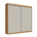 Ver imagem 2 de Guarda-roupa Casal 2 Portas 4 Gavetas Rp5240 Flex Naturalle/cristalo - Decibal